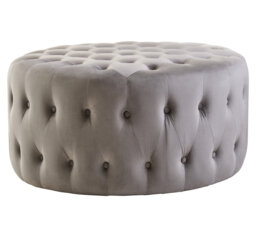 91cm Wide Velvet Footstool Ottoman