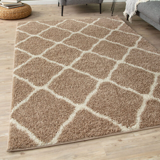 Myshaggy Collection Rugs Moroccan Design in Beige