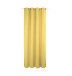 Uni Collection Light 100% Cotton Opaque Grommet / Eyelet Single Curtain Panel