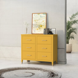 6 Drawer 105Cm W Double Dresser
