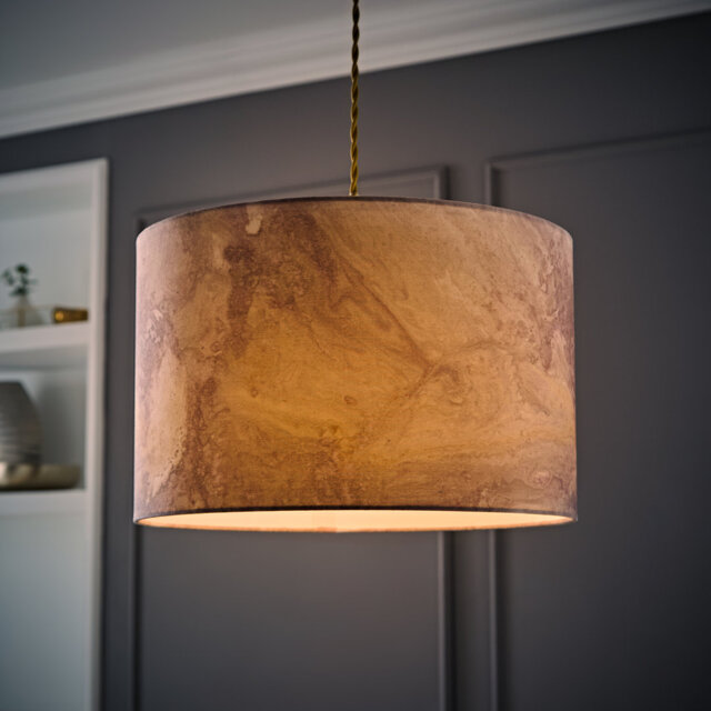 Delrita 23.5cm H Blended Fabric Drum Lamp Shade ( Slip-On ) Beige