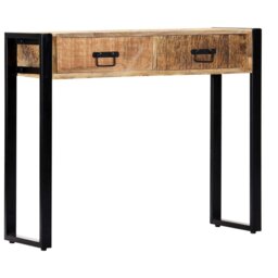 Ariton 90cm Solid Wood Top Console Table