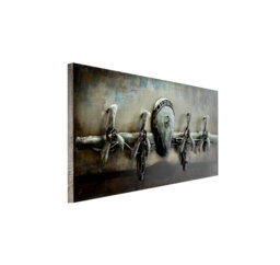 Handmade Industrial Transportation Wall Decor on Metal