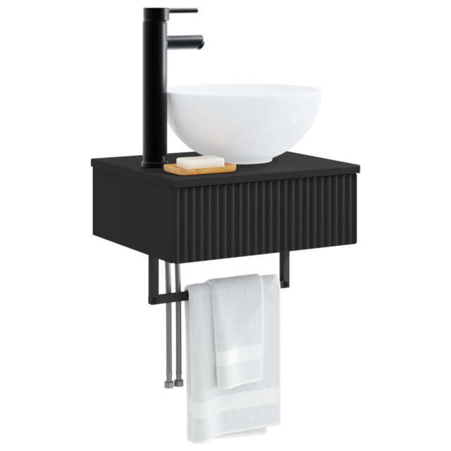 Single Bathroom Vanity with Ceramic Basin