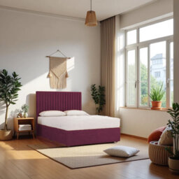 Upholstered Bed with Mattress