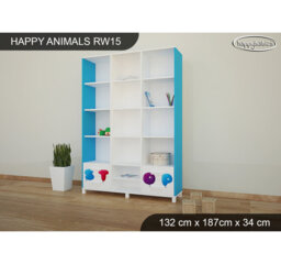 187cm H X 132cm W Kids Bookcase