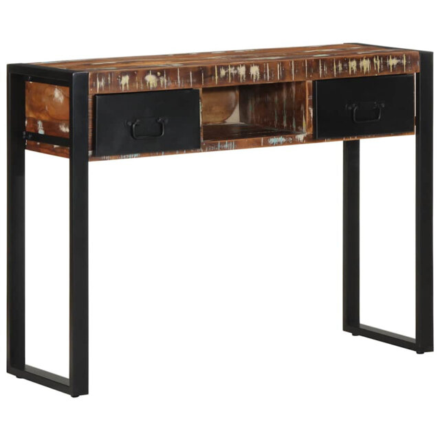 Console Table 100X35x75 Cm Solid Wood Reclaimed