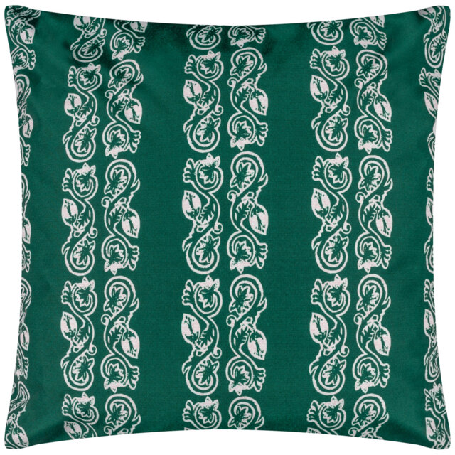 Kalindi Stripe Indoor / Outdoor Floral Square Scatter Cushion with Filling