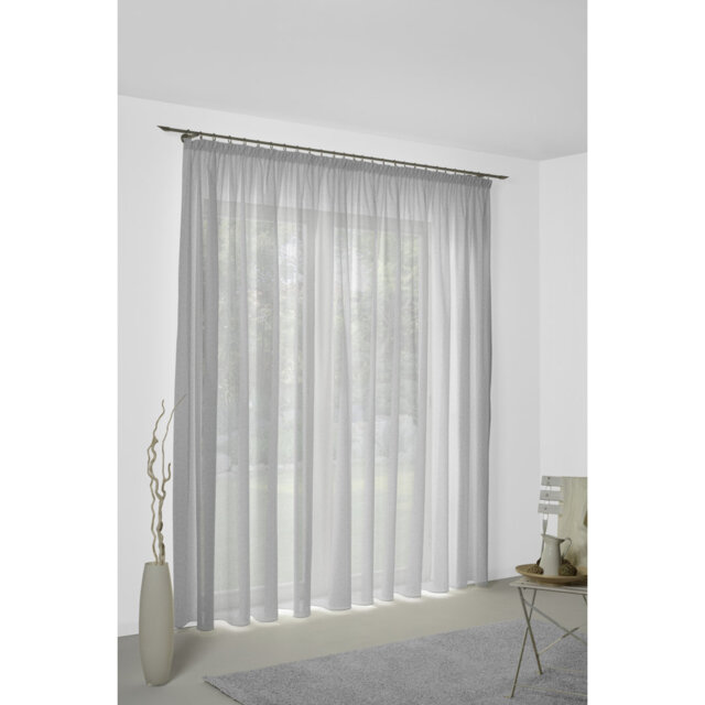 Sunday 82% Polyester And 18% Cotton Semi Sheer Curtain Single Panel