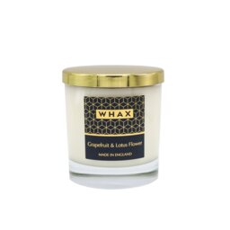 Grapefruit And Lotus Flower Scented Jar Candle with Glass Holder
