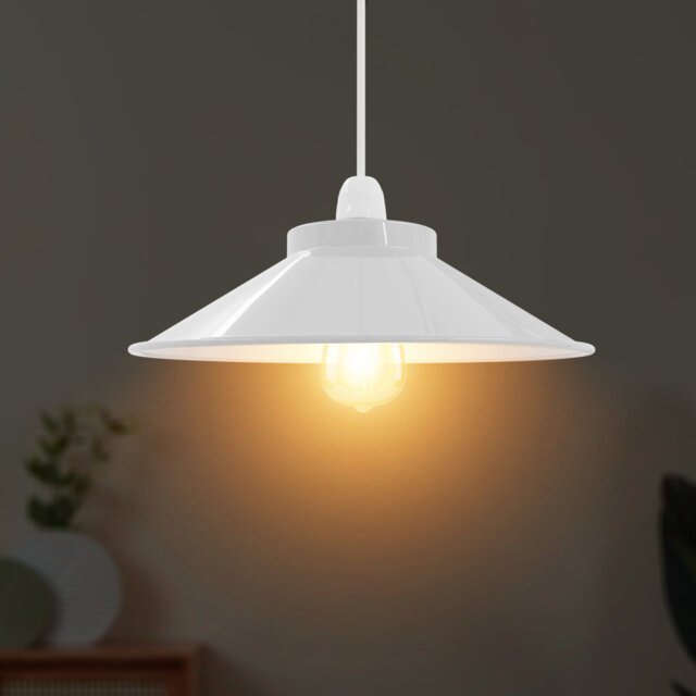 17cm H Metal Cone Lamp Shade ( Screw On )