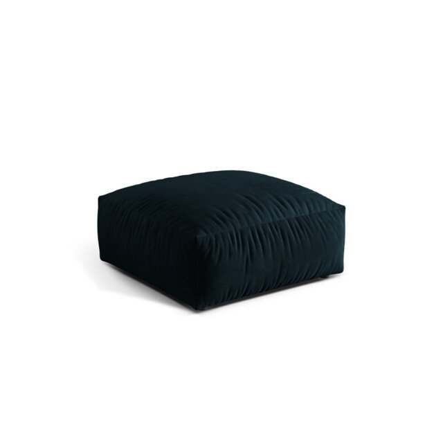 Carlens 106cm Wide Velvet Solid Colour Pouffe Ottoman