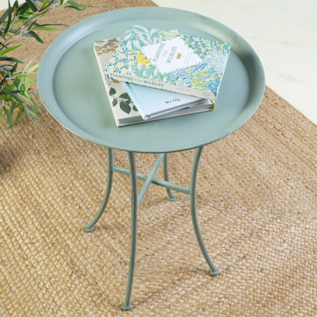 Colbyn Round Metal Folding Outdoor Coffee Table , 39.5cm cm W 39.5cm cm D