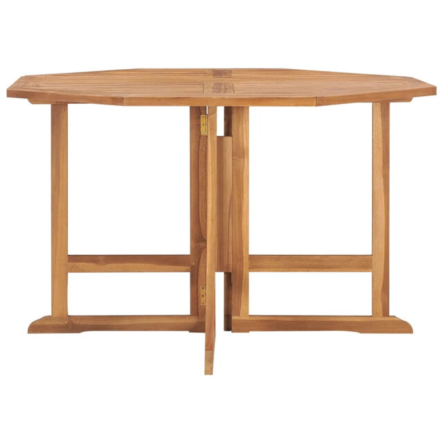 Crenshaw Round Teak Folding Outdoor Dining Table , 120cm cm W 120cm cm D