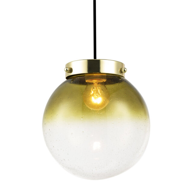 21cm H Glass Lamp Shade in Green