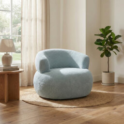 Upholstered Soft Touch Textured Club Chair