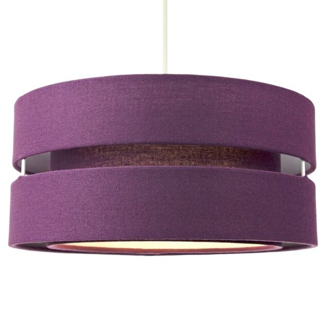 Contemporary Quality Linen Fabric Triple Tier Ceiling Pendant Light Shade