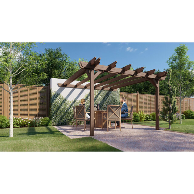 Bauke Solid Wood Pergola