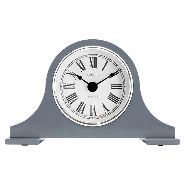 Analogue Quartz Movement / Crystal Tabletop Clock Grey