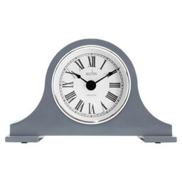 Analogue Quartz Movement / Crystal Tabletop Clock Grey