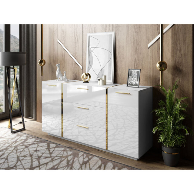 Aleece 3 Drawer 158Cm W Combi Chest