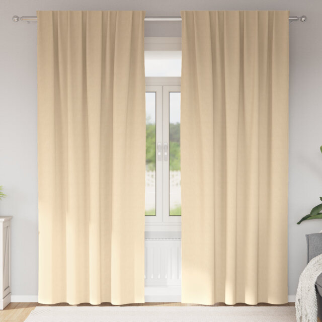 Curtains With Curtains 2 Pcs Polyester