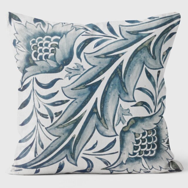 Diagonal Leaf - William Morris Cushion