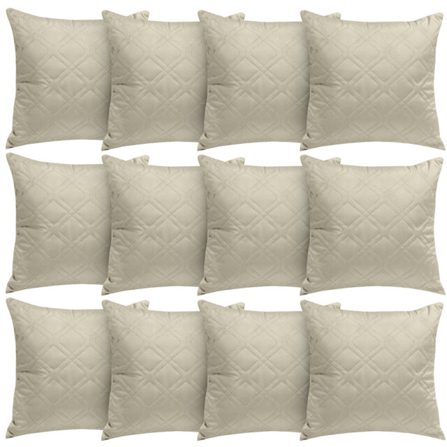 Aspire Homeware Diamond-Pattern Square Velvet Cushion Cover