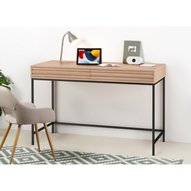 Ivia Metal Base Writing Desk