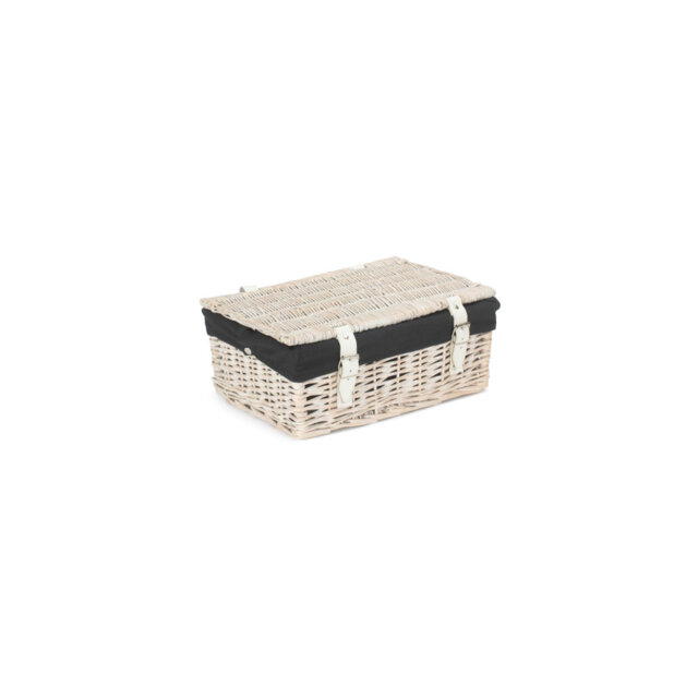 14 Inch Empty Wicker Hamper Basket - with Lining