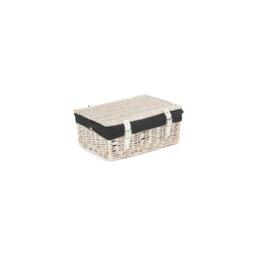 14 Inch Empty Wicker Hamper Basket - with Lining