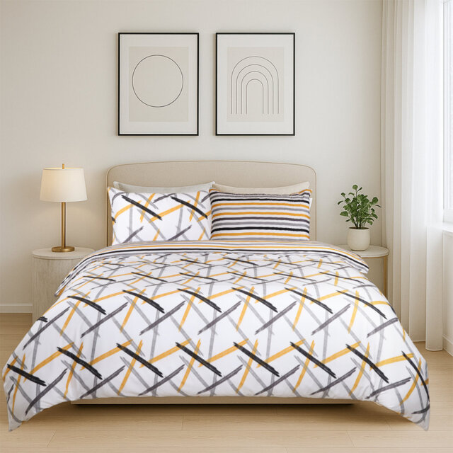 Haffa Microfiber Duvet Cover Set with Pillowcases Included