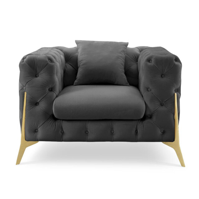 Akeiba Velvet Armchair