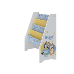 Bluey Wooden Book Storage Rack - Easy to Assemble Kids' Bookshelf - Sturdy and Durable Organizer for Children's Books - Perfect for Bedrooms and Playr