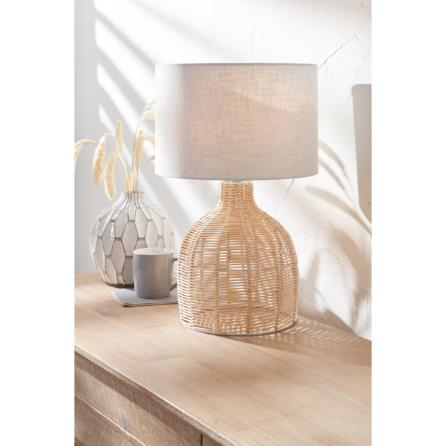 Caswell Wicker/Rattan Table Lamp