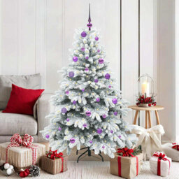 Artificial Christmas Tree with 150 LEDs Green PE and PVC