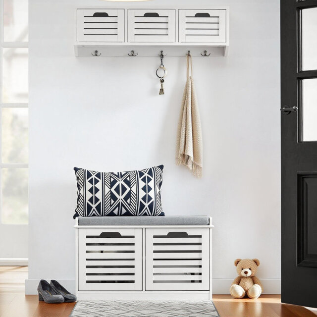 Kari Polyester Upholstered Storage Bench