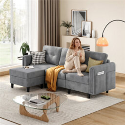 3 Seater Corner Sofa with Ottoman For Living Room