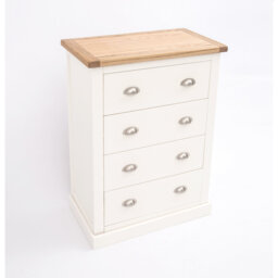 Petite 4 Drawer 70Cm W Solid Wood Chest of Drawers