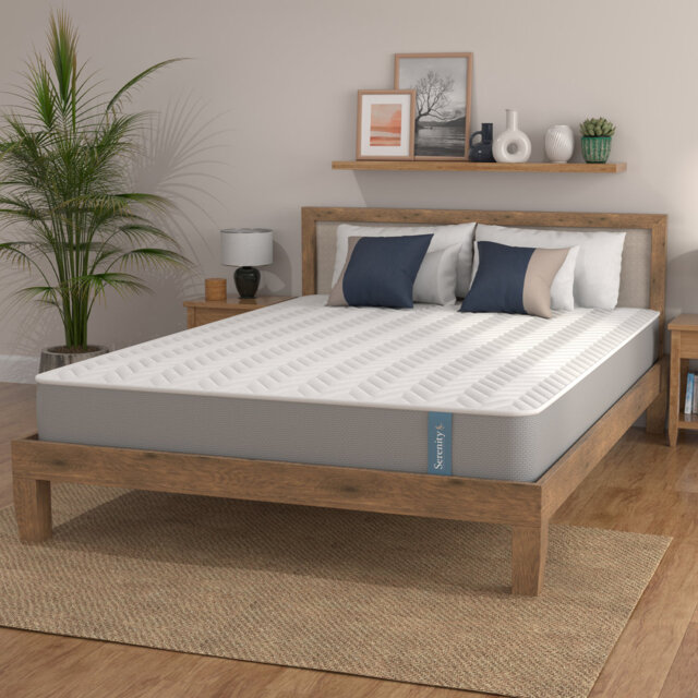Adamine Serenity Coil Spring and Comfort Foam Hybrid Mattress 18cm