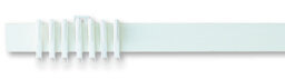 White Plastic / Acrylic Curtain Track