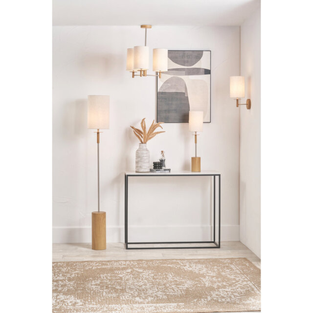 Bobbylee 161cm Brushed Traditional Floor Lamp