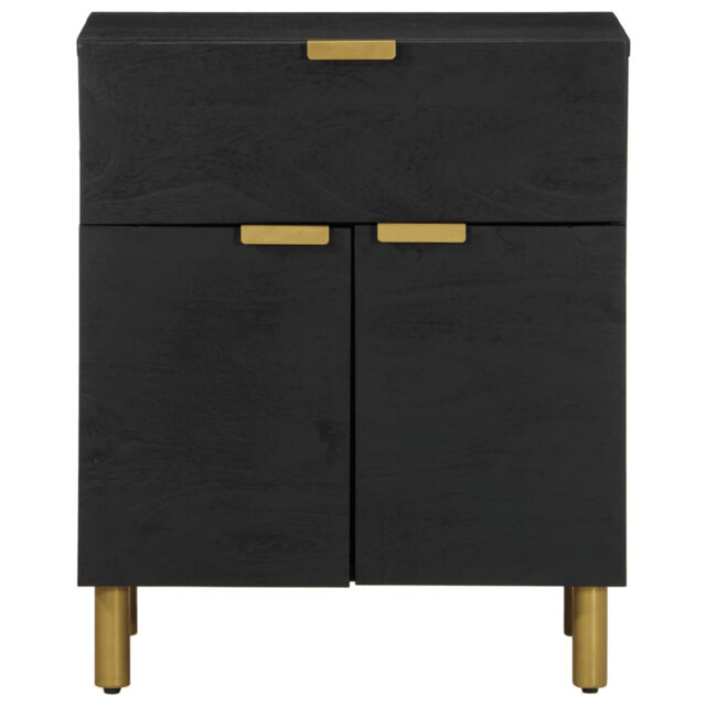 Admore 50cm W Brass Bedside Table