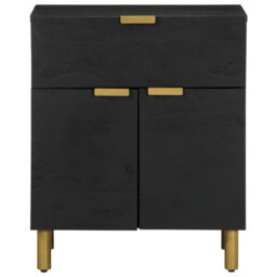 Admore 50cm W Brass Bedside Table
