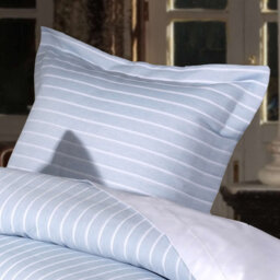 Iris Striped 100% Cotton Pillowcase