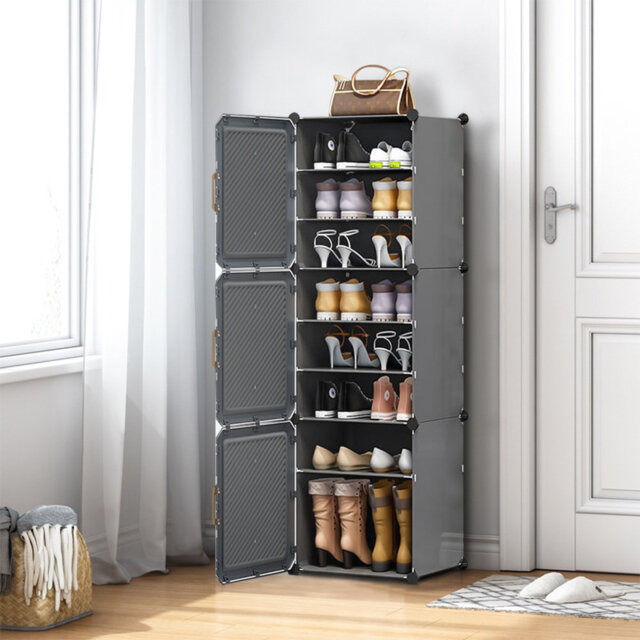 16 Pair Shoe Storage Cabinet
