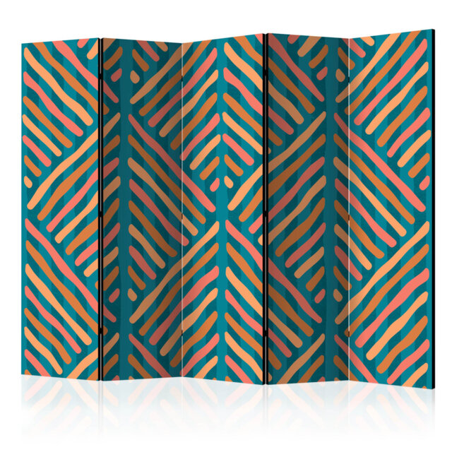 Gonnella 225cm W x 172cm H 5 - Panel Solid Wood Folding Room Divider