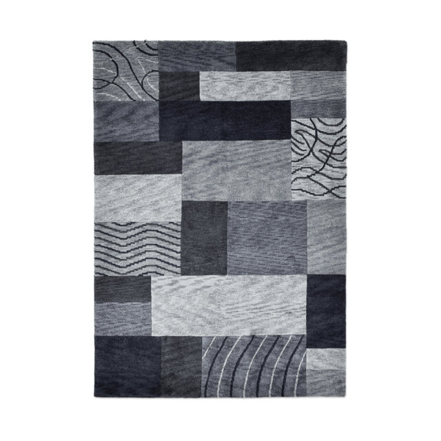 Hand Knotted Wool Grey Indoor Rug
