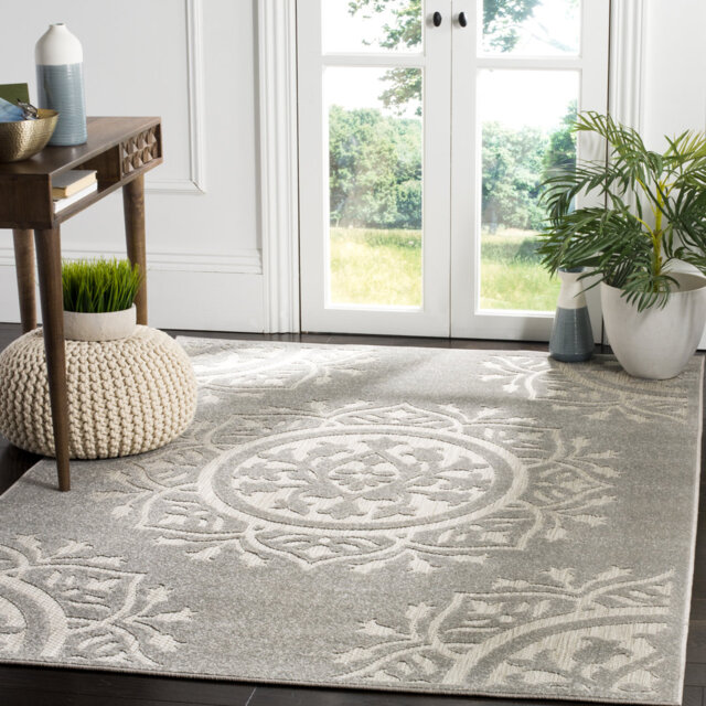 Mccormick Indoor/ Outdoor Grey/Light Grey Rug