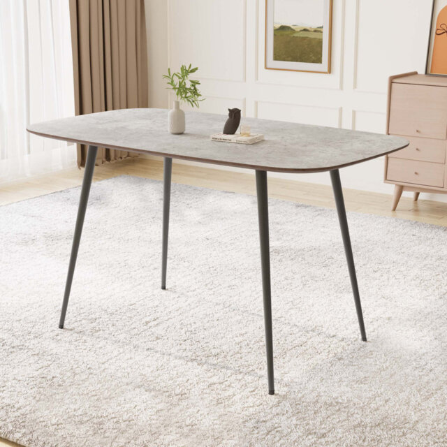 Metal Base Dining Table